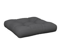 CIOURSTO Cojín Acolchado Cuadrado para Asiento de Patio, Resistente al Agua para Muebles de Paleta, Cómodo para Jardín (Antracita #22)