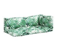 CIOURSTO Cojín Acolchado Cuadrado para Asiento de Patio, Resistente al Agua para Muebles de Paleta, Cómodo para Jardín (Patrón de Hoja #52)