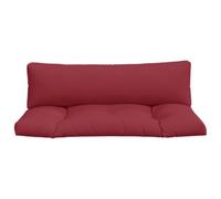 CIOURSTO Cojín Acolchado Cuadrado para Asiento de Patio, Resistente al Agua para Muebles de Paleta, Cómodo para Jardín (Vino Tinto #36)