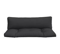 CIOURSTO Cojín Acolchado Cuadrado para Asiento de Patio, Resistente al Agua para Muebles de Paleta, Cómodo para Jardín (Negra #30)