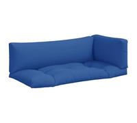 CIOURSTO Cojín Acolchado Cuadrado para Asiento de Patio, Resistente al Agua para Muebles de Paleta, Cómodo para Jardín (Azul #56)