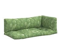CIOURSTO Cojín Acolchado Cuadrado para Asiento de Patio, Resistente al Agua para Muebles de Paleta, Cómodo para Jardín (Diseño de Hojas #10)