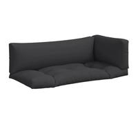 CIOURSTO Cojín Acolchado Cuadrado para Asiento de Patio, Resistente al Agua para Muebles de Paleta, Cómodo para Jardín (Negra #32)