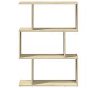 CIOURSTO Estantería Escalonada Moderna de Grano de Madera, Estantería Modular Convertible, Estante de Exhibición Abierto Independiente para Sala de Estar, Dormitorio y Espacios PE (Roble de Sonoma