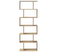 CIOURSTO Estantería Escalonada Moderna de Grano de Madera, Estantería Modular Convertible, Estante de Exhibición Abierto Independiente para Sala de Estar, Dormitorio y Espacios PE (Roble Artesanal