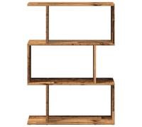 CIOURSTO Estantería Escalonada Moderna de Grano de Madera, Estantería Modular Convertible, Estante de Exhibición Abierto Independiente para Sala de Estar, Dormitorio y Espacios PE (Madera Vieja #32)