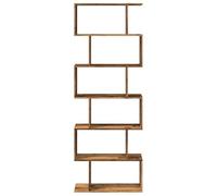 CIOURSTO Estantería Escalonada Moderna de Grano de Madera, Estantería Modular Convertible, Estante de Exhibición Abierto Independiente para Sala de Estar, Dormitorio y Espacios PE (Madera Vieja #13)