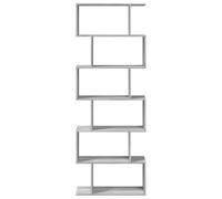 CIOURSTO Estantería Escalonada Moderna de Grano de Madera, Estantería Modular Convertible, Estante de Exhibición Abierto Independiente para Sala de Estar, Dormitorio y Espacios PE (Sonoma Gris #28)