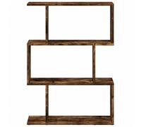 CIOURSTO Estantería Escalonada Moderna de Grano de Madera, Estantería Modular Convertible, Estante de Exhibición Abierto Independiente para Sala de Estar, Dormitorio y Espacios PE (Roble Ahumado #26)