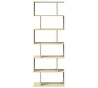 CIOURSTO Estantería Escalonada Moderna de Grano de Madera, Estantería Modular Convertible, Estante de Exhibición Abierto Independiente para Sala de Estar, Dormitorio y Espacios PE (Roble de Sonoma