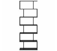 CIOURSTO Estantería Escalonada Moderna de Grano de Madera, Estantería Modular Convertible, Estante de Exhibición Abierto Independiente para Sala de Estar, Dormitorio y Espacios PE (Roble Negro #36)