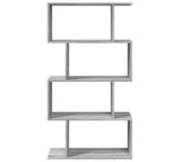 CIOURSTO Estantería Escalonada Moderna de Grano de Madera, Estantería Modular Convertible, Estante de Exhibición Abierto Independiente para Sala de Estar, Dormitorio y Espacios PE (Sonoma Gris #34)