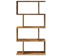 CIOURSTO Estantería Escalonada Moderna de Grano de Madera, Estantería Modular Convertible, Estante de Exhibición Abierto Independiente para Sala de Estar, Dormitorio y Espacios PE (Madera Vieja #15)