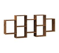 CIOURSTO Estantes Flotantes Geométricos Modernos Montados en la Pared, Estanterías Abiertas Modernas, Estantes de Almacenamiento de Pared Que Ahorran Espacio para Sala de Estar, (159x18x65cm)