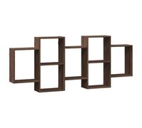 CIOURSTO Estantes Flotantes Geométricos Modernos Montados en la Pared, Estanterías Abiertas Modernas, Estantes de Almacenamiento de Pared Que Ahorran Espacio para Sala de Estar, (159x18x65cm)