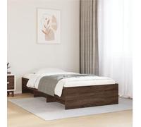 CIOURSTO Estructura de Cama de Madera de Ingeniería, Somier de Listones y Compartimentos de Almacenamiento Abiertos, Cama de Almacenamiento de Madera de Estilo Moderno, Varios (90x190cm)