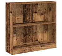 CIOURSTO Librería de Madera, Madera Contrachapada, Estante de Pie para Libros, DVD, Documentos y Decoraciones, Almacenamiento en la Sala de Estar (80 x 24 x 76 cm)