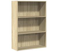 CIOURSTO Librería de Madera, Material de Materiales de Madera, Estantes de Pie de Estilo Moderno con Estantes para DVD y Libros, Varios Tamaños (80 x 30 x 114 cm)