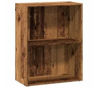 CIOURSTO Librería de Madera, Material de Materiales de Madera, Estantes de Pie de Estilo Moderno con Estantes para DVD y Libros, Varios Tamaños (60 x 30 x 77 cm)