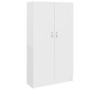 CIOURSTO Librería Independiente de 2 Puertas con Estantes, Estantería Alta para Libros, Vitrina Multifuncional para Sala de Estar, Dormitorio, Oficina en Casa y Cocina (82.5x30.5x150 cm)