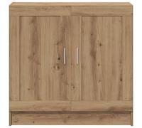 CIOURSTO Librería Independiente de 2 Puertas con Estantes, Estantería Alta para Libros, Vitrina Multifuncional para Sala de Estar, Dormitorio, Oficina en Casa y Cocina (82.5x30.5x80 cm)