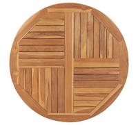 CIOURSTO Mesa de Centro de Jardín, Escritorio de Comedor Al Aire Libre de Madera de Teca con Tablero de Parquet, Mesa de Patio Marrón para Patio Trasero, Terraza y Piscina (90x90cm)