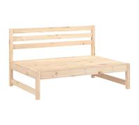 CIOURSTO Muebles Modulares de Madera de Pino Macizo para Exteriores, Colección de Sofás y Mesas de Centro Convertibles para Jardín, Asientos Resistentes a la (Sofá Central)