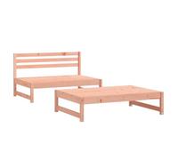 CIOURSTO Muebles Modulares de Madera de Pino Macizo para Exteriores, Colección de Sofás y Mesas de Centro Convertibles para Jardín, Asientos Resistentes a la (Sofá Central + reposapiés)