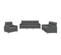 CIOURSTO Sofá de Salón con Reposabrazos, Conjunto de Sofás, Asientos, Mueble Tapizado, para Salones Modernos (con Cojines)