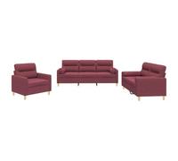 CIOURSTO Sofá de Salón con Reposabrazos, Conjunto de Sofás, Asientos, Mueble Tapizado, para Salones Modernos (con Almohadas)