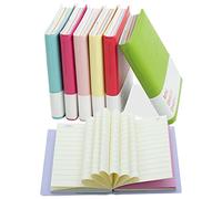 CIOUYAOS 6PCS journal diary smile mini libreta, pocket notebook set,notas de bolsillo, colores con sonrisas Diario Portátil para viajes escolares Regalo de oficina (8x10cm, 100 Hojas)