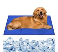 CIOXSOIO Alfombra Refrescante para Perro 90 x 50cm, Alfombrilla de Refrigeración Automática para Mascotas, Gel Seguro y No Tóxico, Cama Refrescante Perro, Manta Refrescante para Perros y Gatos
