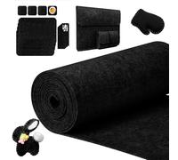 CIOXSOIO Rollo de Fieltro 30cm×300cm×3mm, Tela de Fieltro para Manualidades, Felt Rígido para Proyectos de Bricolaje, Bolsas de Felt Cosidas, Estuches para Lápices, Manteles Individuales