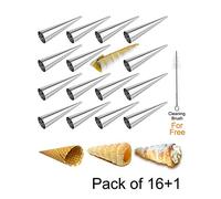 CIPARK - Moldes para bocina de color crema de 12,7 cm, tamaño grande, 16 unidades