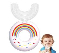Cipliko Cepillo de dientes en forma de U para niños, cepillo de dientes manual de boca completa, cabezal de cepillo de silicona suave de grado alimenticio, diseño de limpieza bucal de 360 °, bueno para la salud dental