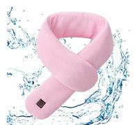 Cipliko Cojín térmico para el cuello para mujer, con batería externa, calentador de cuello con 3 niveles de calefacción, bufanda térmica inalámbrica