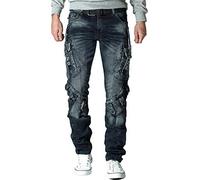 Cipo & Baxx Hombre Jeans CD440-bans Azul W30/L32