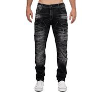 Cipo & Baxx Hombre Jeans CD491 Negro W30/L32