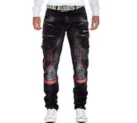 Cipo & Baxx Hombre Jeans CD561-bans Negro W29/L30
