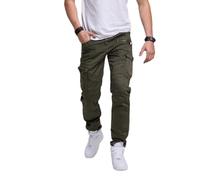 Cipo & Baxx Pantalones cargo de corte recto para hombre, pantalones vaqueros para correr, ajustados, pantalones vaqueros de corte estrecho, pantalones vaqueros CD424 caqui, caqui, 33