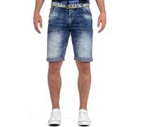 Cipo & Baxx Pantalones Cortos para Hombre 21CB17-BANS Blau W30