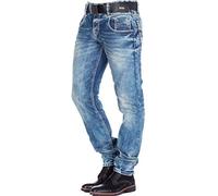 Cipo & Baxx Pantalones vaqueros para hombre, corte regular, recto y ajustado, vaquero desgastado y desgastado, pantalones modernos e informales para el tiempo libre, Azul-c-1149, 32W / 34L