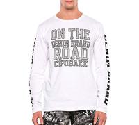 Cipo & Baxx - Sudadera de Manga Larga para Hombre, diseño con Brillantes Blanco S