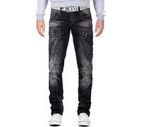 Cipo & Baxx Vaqueros para Hombre CD296-bans Negro W32/L32