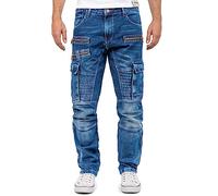 Cipo & Baxx Vaqueros para Hombre CD586-bans Azul W42/L34