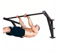 Cipriani sport™ Wall Bars Home Gym barra de dominadas de pared profesional Kit de fijación incluyendo Calistenics Indoor Home Workout (Negro, 120x90x60cm (Con soportes))