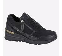 Cipriata Ada Mujeres Zapatillas De Moda Casual De Espuma De Memoria Negras