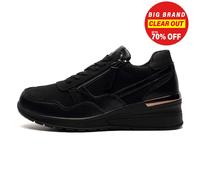 Cipriata Ada Mujeres Zapatillas De Moda Casual De Espuma De Memoria Negras