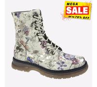 Cipriata Annetta Espuma Viscoelástica Mujer Casual Moda Floral Zip Botas Gris