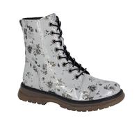 Cipriata Botas a los Tobillos de Charol PU Annetta Diseño Floral para (DF2405)
